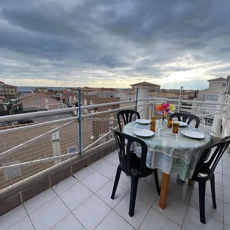 Apartman T2 Mezzanine, Vue Mer, Parking Privé, 6 Personnes - Fr-1-701-39 Valras-Plage